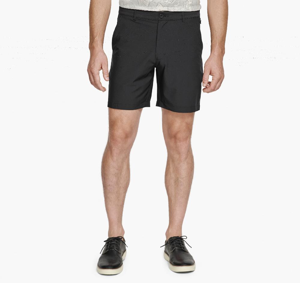 Johnston & Murphy XC4® Performance Flat-Front 7" Shorts Black