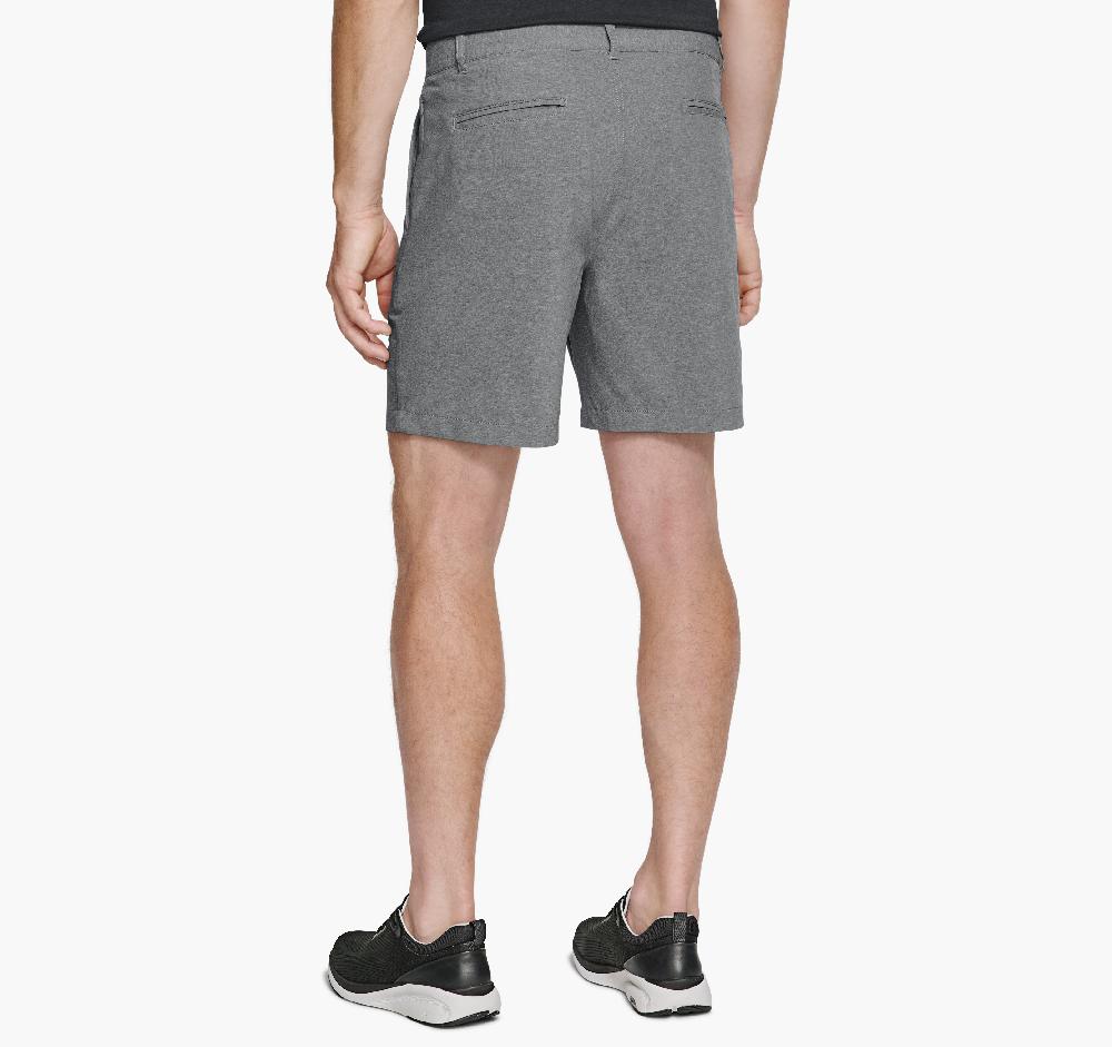 Johnston & Murphy XC4® Performance Flat-Front 7" Shorts Heather Gray