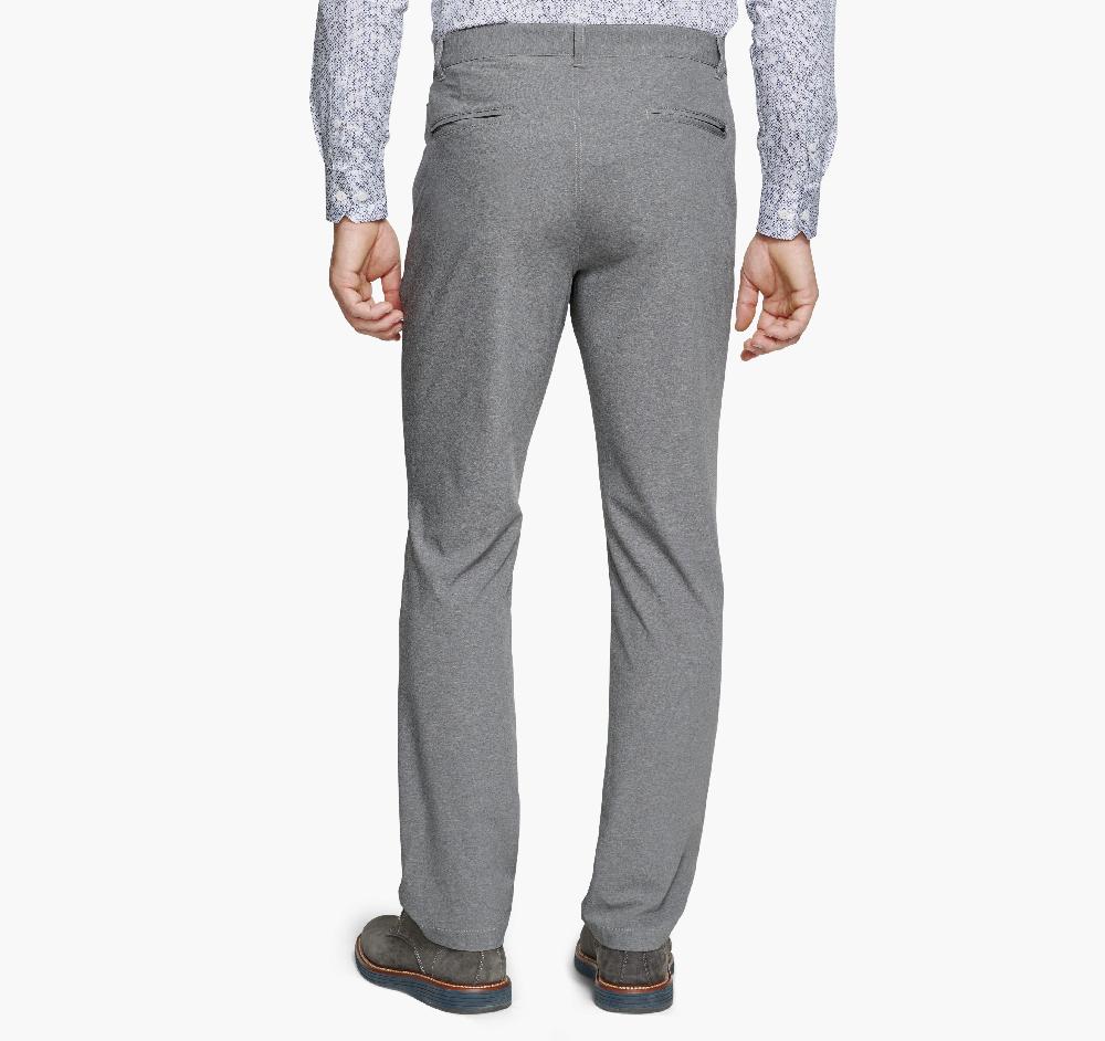 Johnston & Murphy XC4® Performance Flat-Front Pants Gray Heather