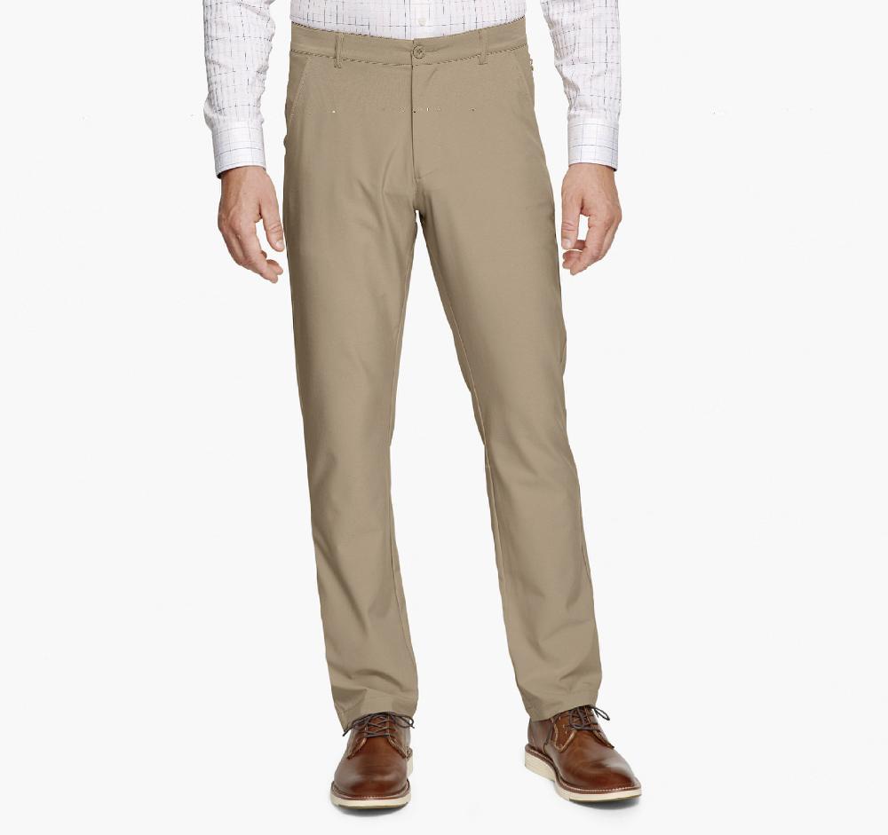 Johnston & Murphy XC4® Performance Flat-Front Pants Khaki