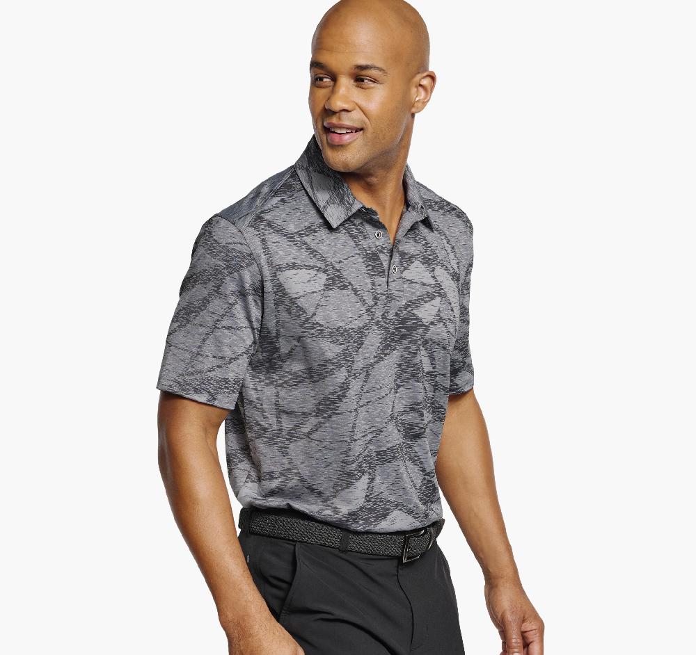 Johnston & Murphy XC4® Performance Polo Charcoal Large Geo