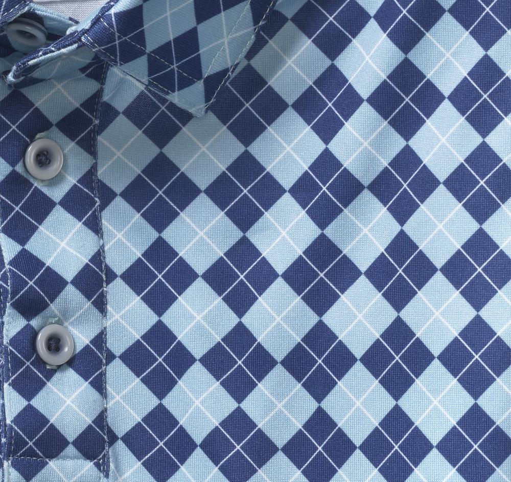 Johnston & Murphy XC4® Performance Polo Navy/Blue Argyle