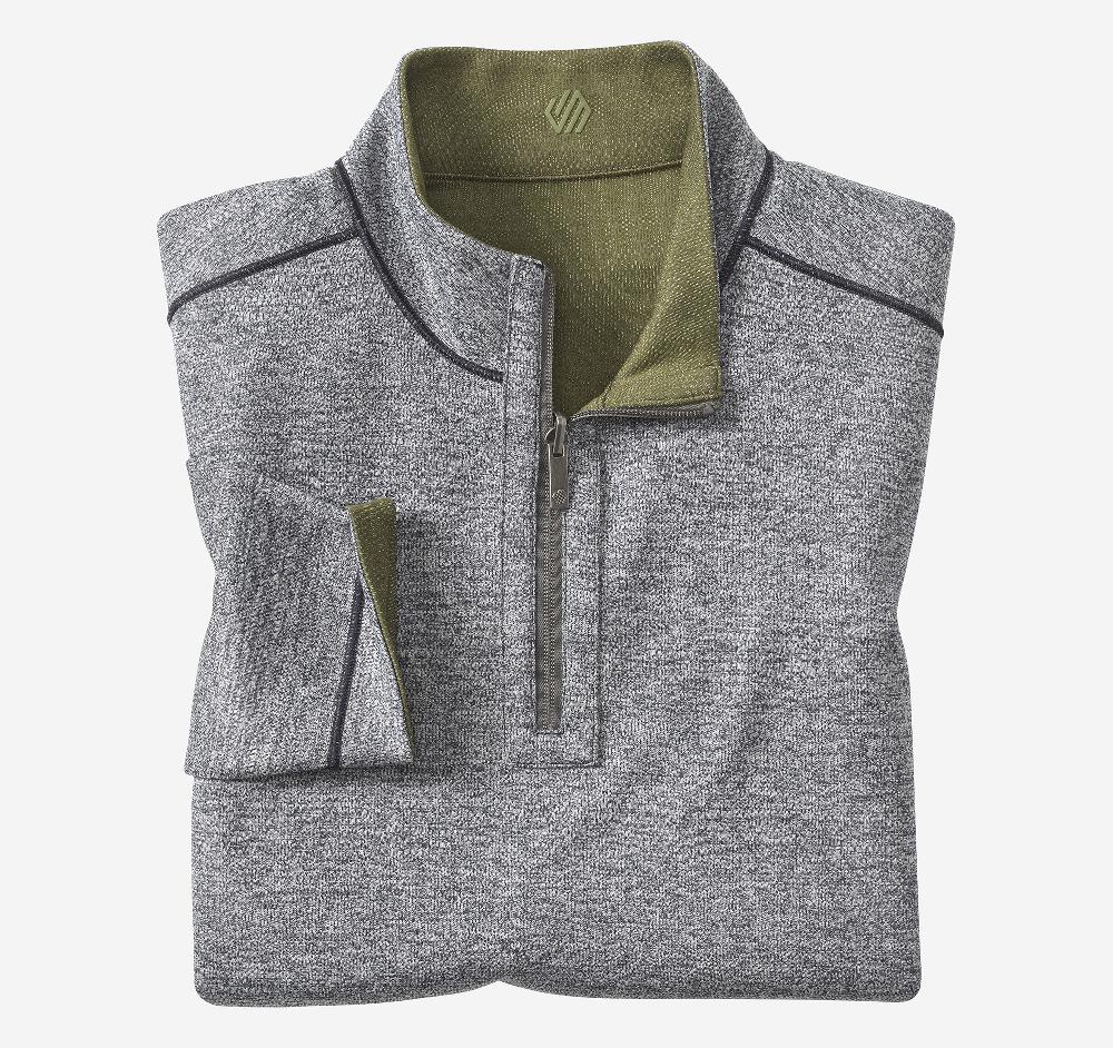 Johnston & Murphy XC4® Performance Reversible Quarter-Zip Olive/Navy