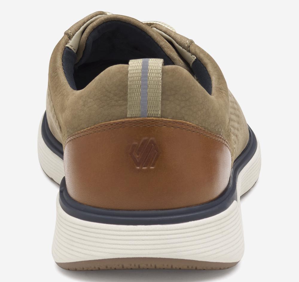 Johnston & Murphy XC4® Prentiss 2 Embossed U-Throat Taupe Tumbled Nubuck