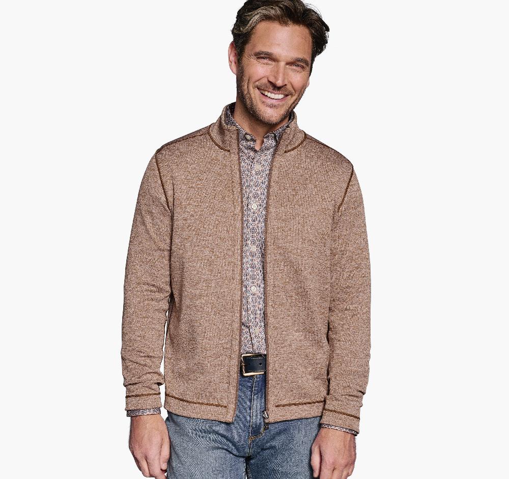 Johnston & Murphy XC4® Reversible Full Zip Brown/Rust