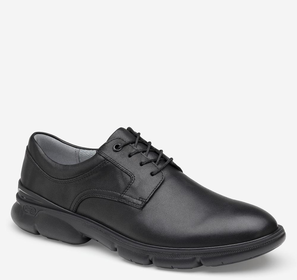 Johnston & Murphy XC4® Tanner Plain Toe Black Full Grain
