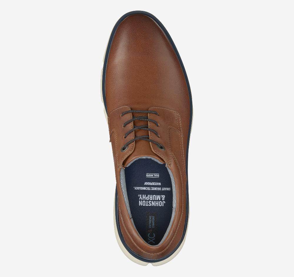 Johnston & Murphy XC4® Tanner Plain Toe Tan Full Grain