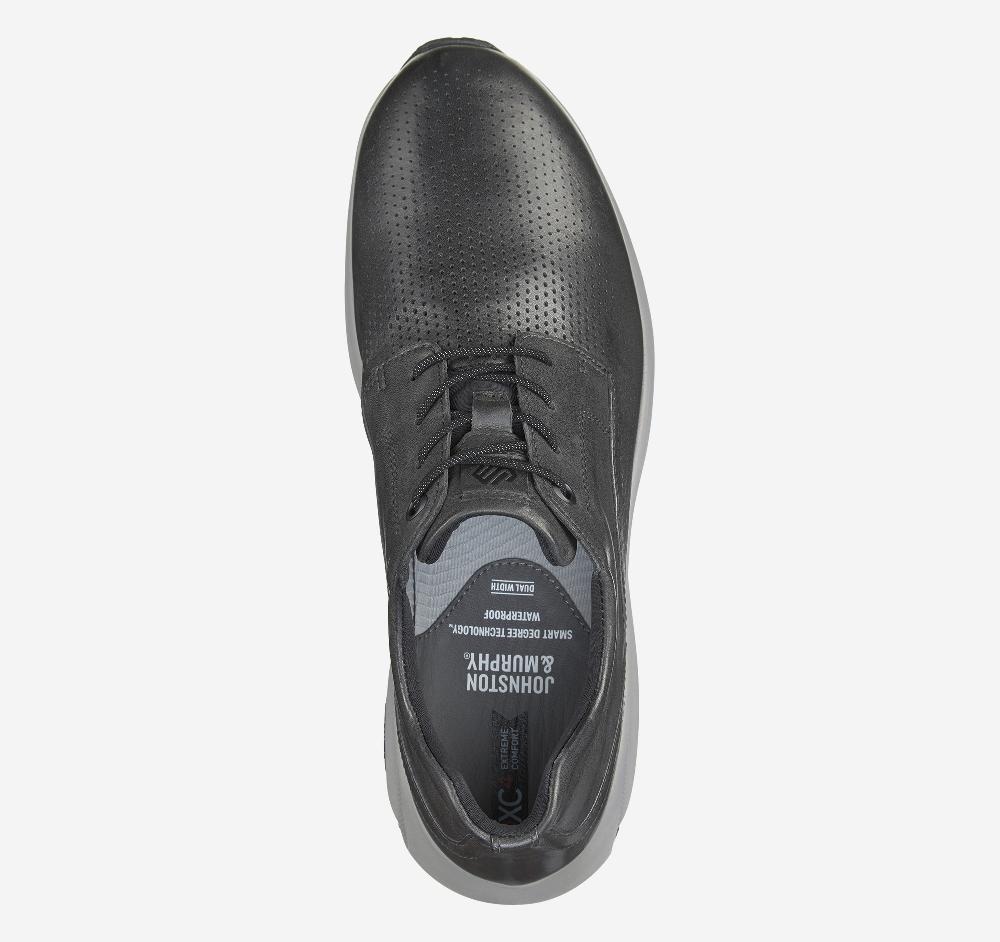 Johnston & Murphy XC4® TR3-Luxe Hybrid Black Waterproof Full Grain