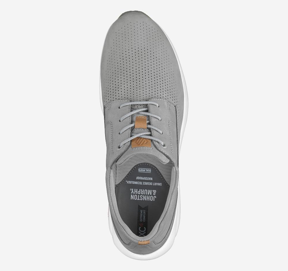 Johnston & Murphy XC4® TR3-Luxe Hybrid Gray Waterproof Nubuck