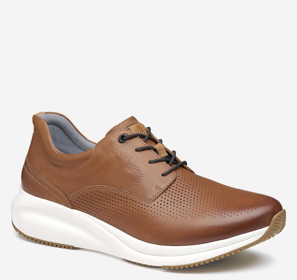 Johnston & Murphy XC4® TR3-Luxe Hybrid Tan Waterproof Full Grain