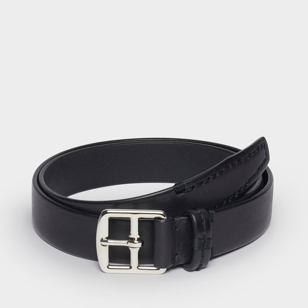 J & M Davidson Harness Buckle End Stitch Belt - 30mm Leopard