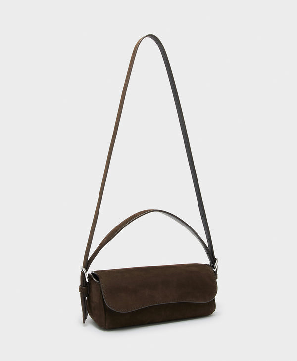J & M Davidson Bicolour Bonny Baguette Marron
