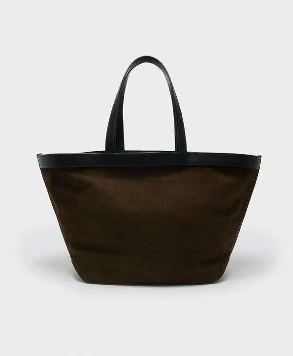 J & M Davidson Bicolour Large Voyage Tote Marron