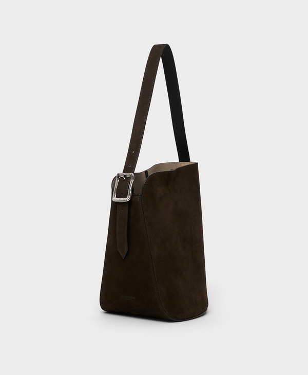 J & M Davidson Bicolour Mini Quiver Bucket Marron