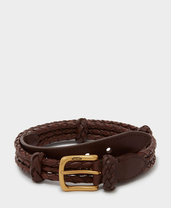 J & M Davidson Braided Belt Leopard