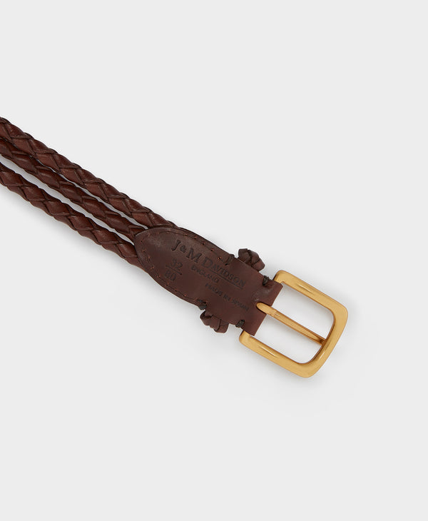 J & M Davidson Braided Belt Leopard