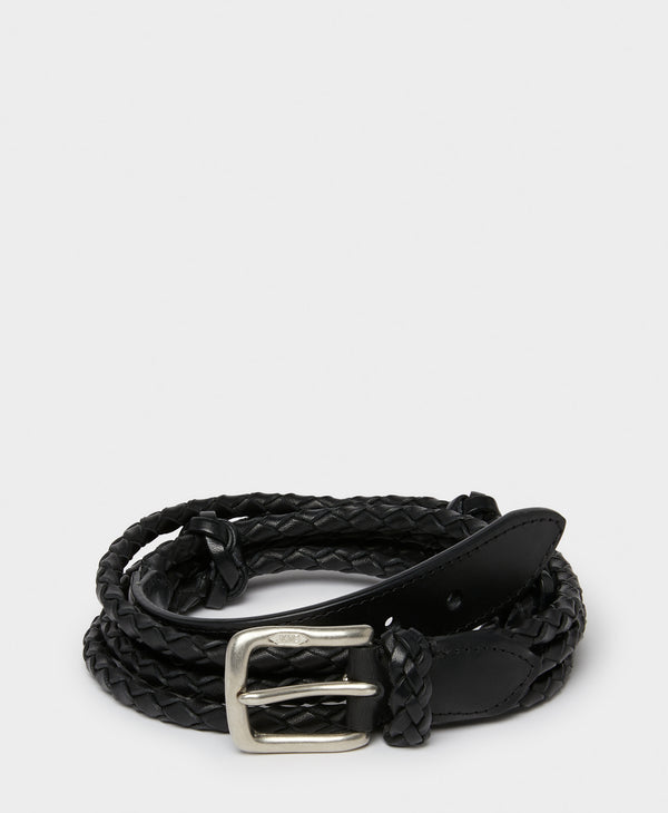 J & M Davidson Braided Belt Leopard