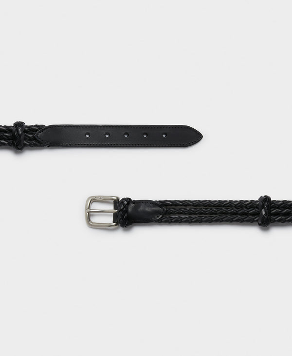 J & M Davidson Braided Belt Leopard