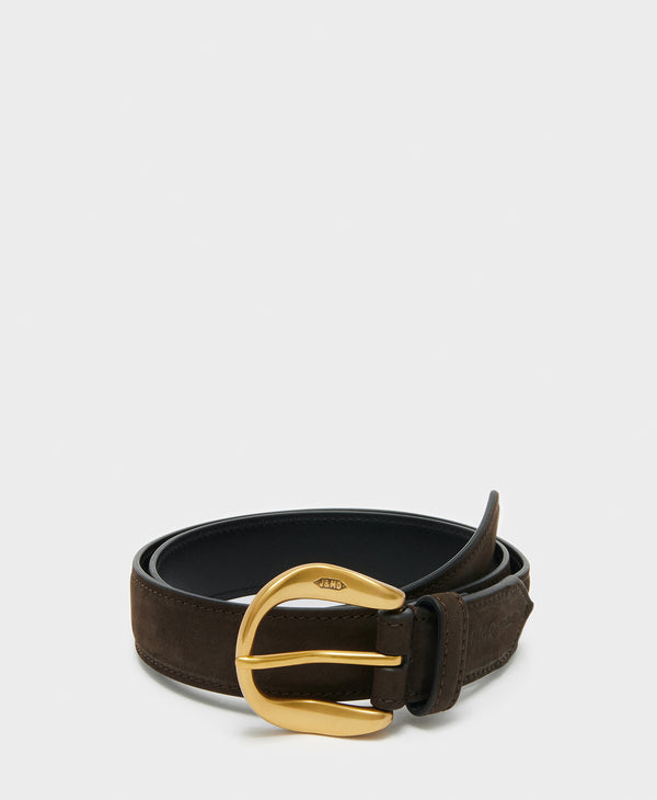 J & M Davidson Disk Buckle Belt - 30mm Leopard