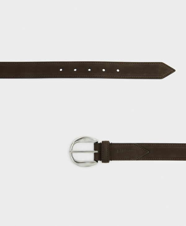 J & M Davidson Disk Buckle Belt - 30mm Leopard