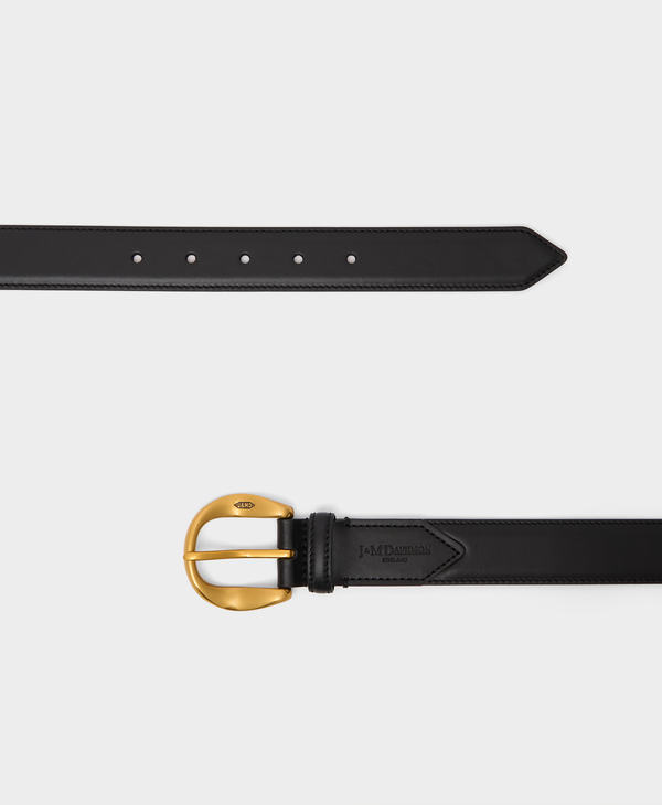 J & M Davidson Disk Buckle Belt - 30mm Leopard