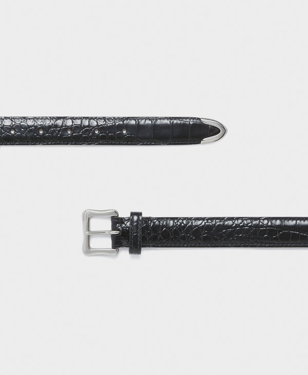 J & M Davidson Envelope Buckle Tip End 25mm Leopard