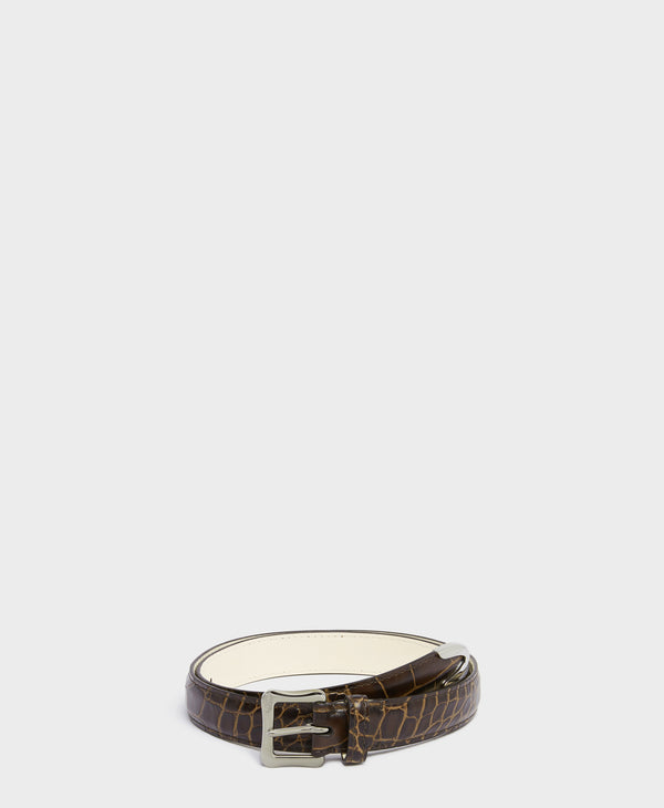 J & M Davidson Envelope Buckle Tip End 25mm Leopard