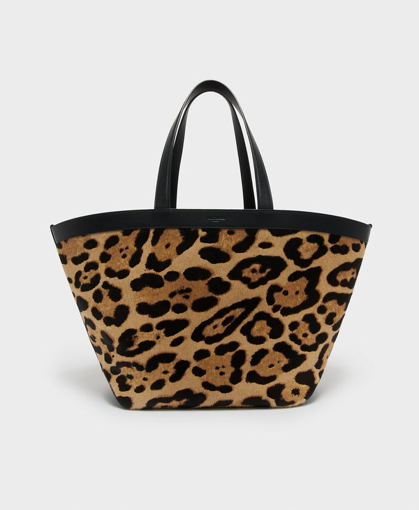 J & M Davidson Large Voyage Tote Leopard