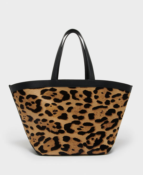 J & M Davidson Large Voyage Tote Leopard