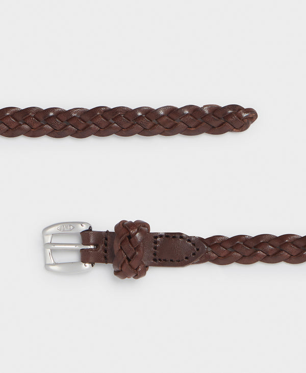 J & M Davidson Long Braided Belt Leopard