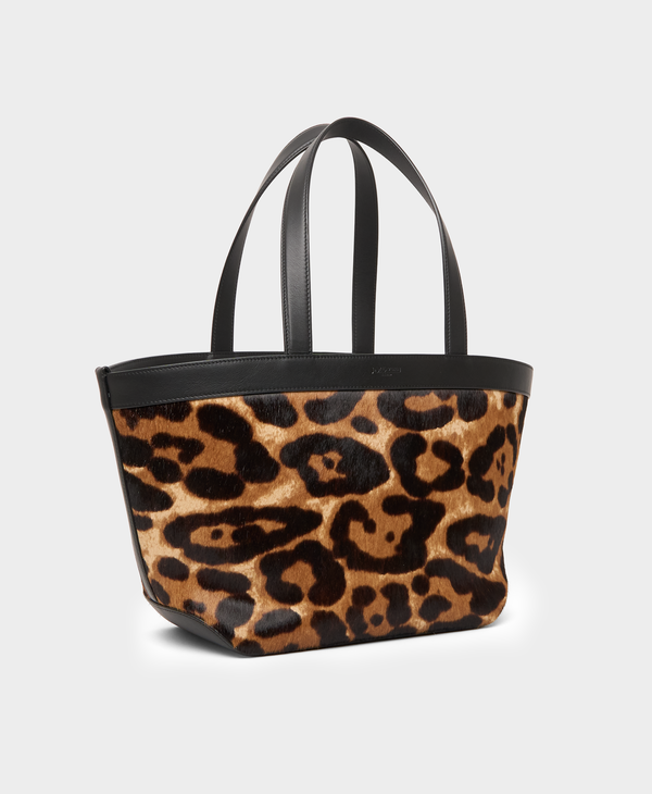 J & M Davidson Medium Voyage Tote Leopard