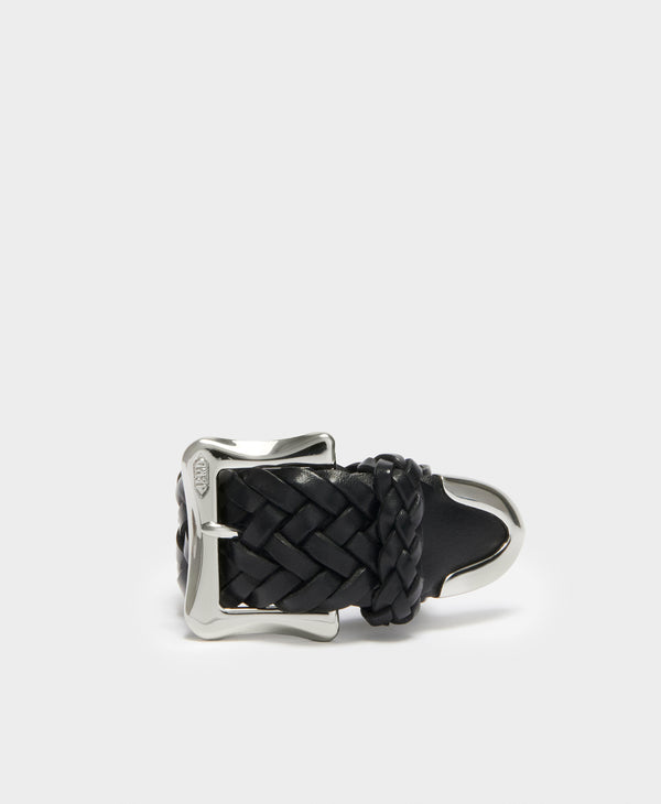 J & M Davidson Plaited Envelope Bracelet Leopard