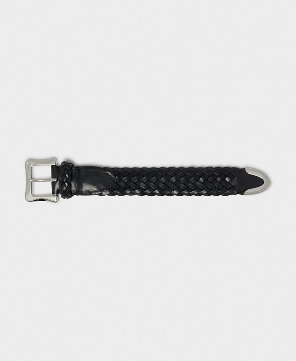 J & M Davidson Plaited Envelope Bracelet Leopard