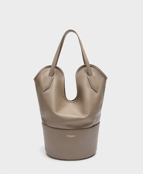 J & M Davidson Small Ray Bucket Taupe