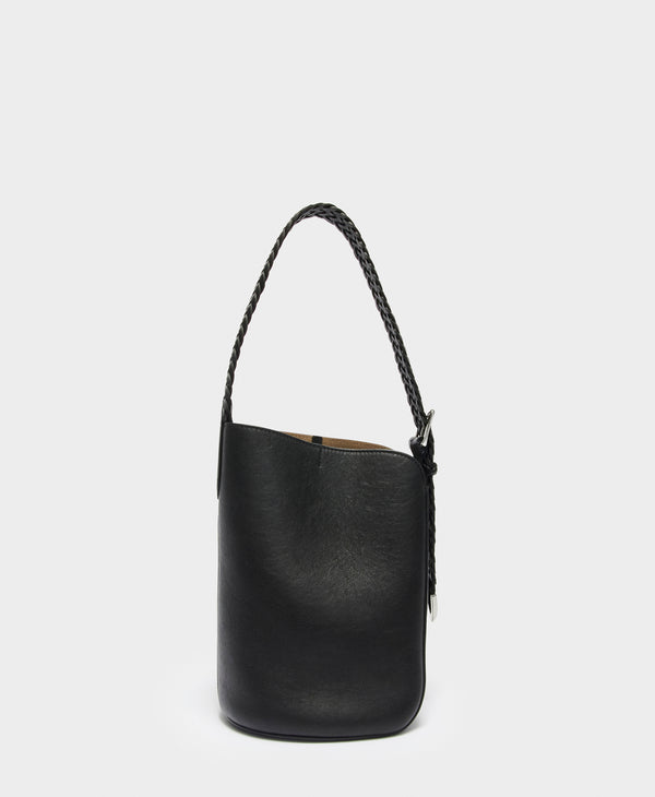 J & M Davidson Mini Quiver Bucket With Plaited Handle Black