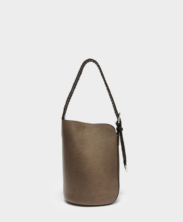 J & M Davidson Mini Quiver Bucket With Plaited Handle Havana