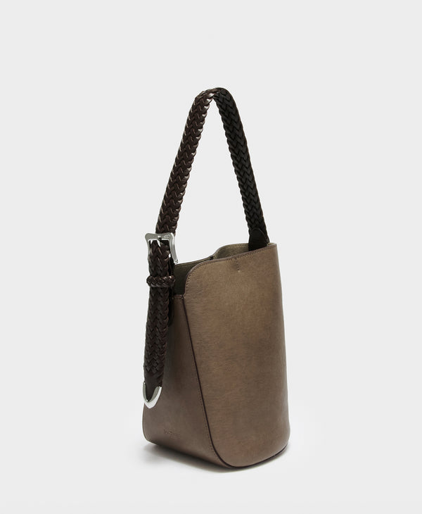 j & m davidson Mini Quiver Bucket with Plaited Handle Havana