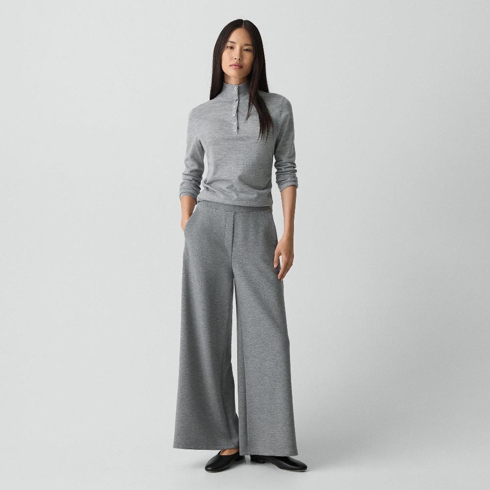 j brand A-Line Pull-On Pant in Double Knit Jersey grey melange