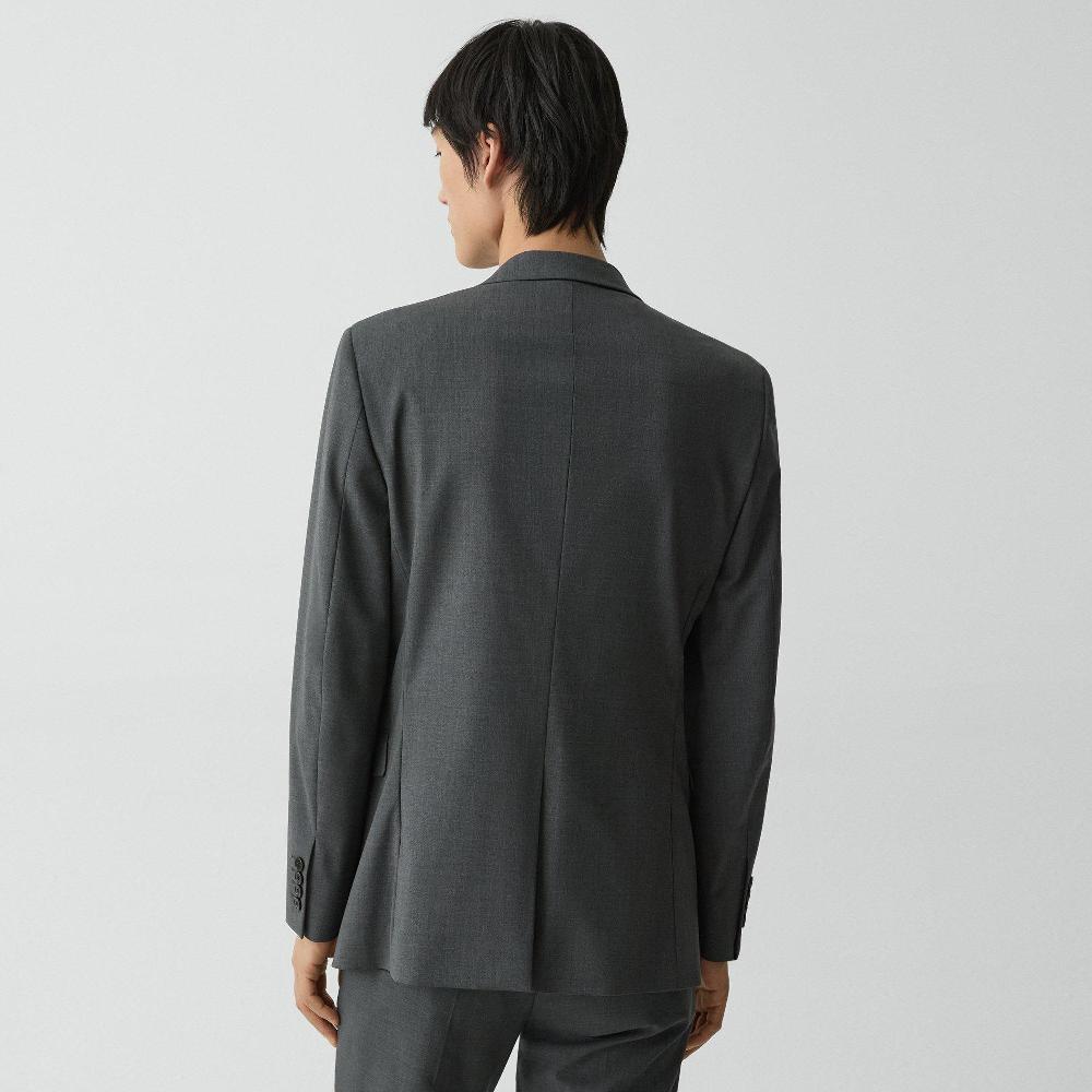 J Brand Chambers Blazer In Stretch Wool Medium Charcoal