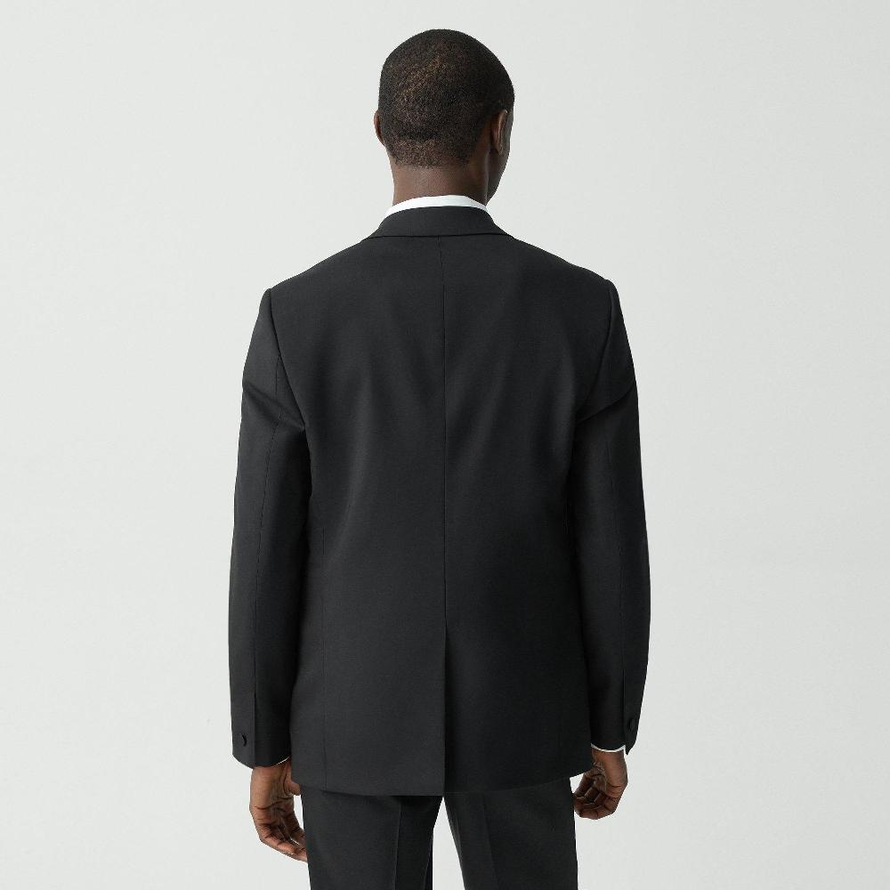 J Brand Chambers Tuxedo Blazer In Stretch Wool Black