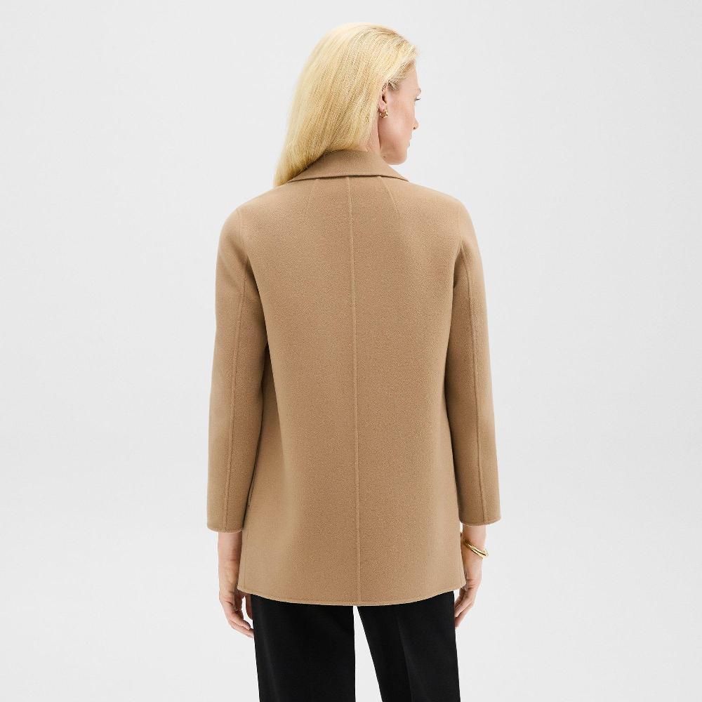 J Brand Clairene Jacket In Double-Face Wool-Cashmere New Camel