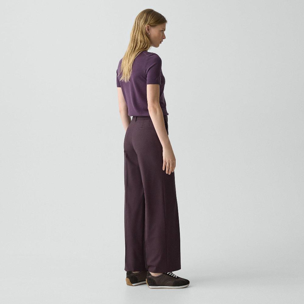 J Brand Classic Straight Pant In Good Wool Dark Iris