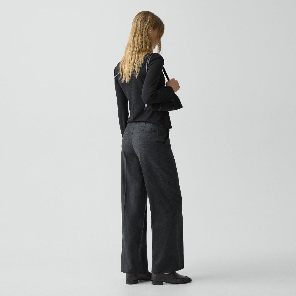 J Brand Classic Straight Pant In Sleek Flannel New Charcoal Melange