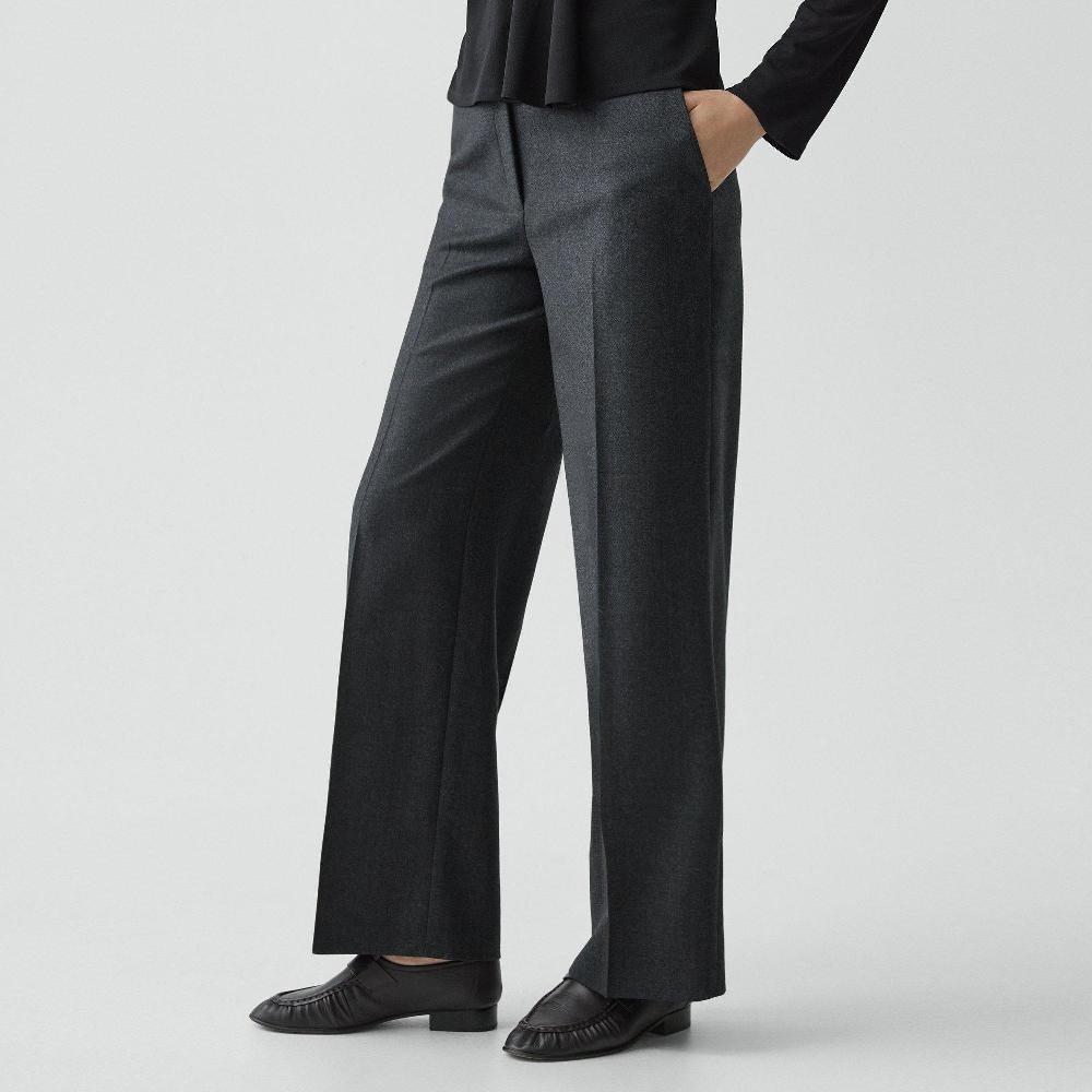 J Brand Classic Straight Pant In Sleek Flannel New Charcoal Melange