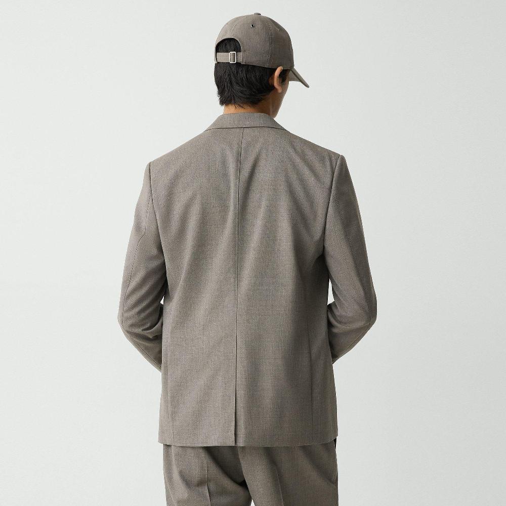 J Brand Clinton Blazer In Motion Wool Walnut Melange