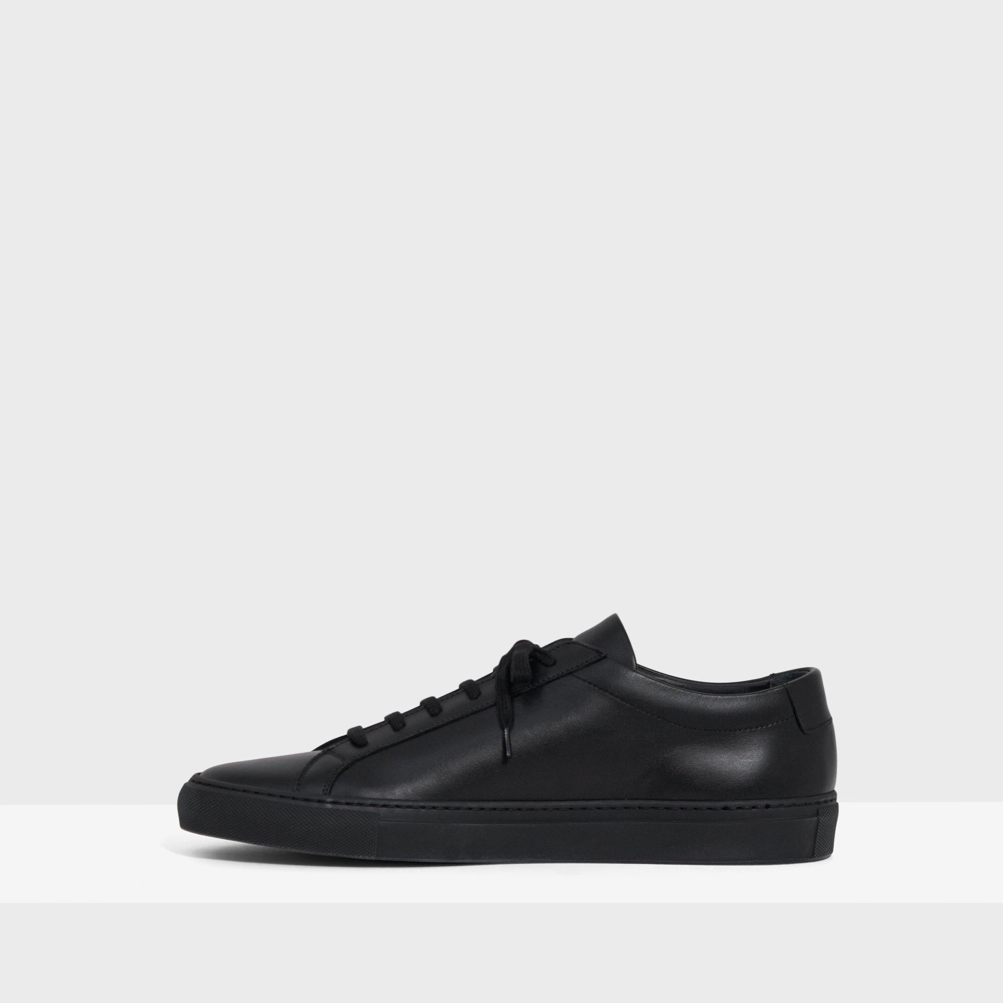 J Brand Common Projects Men's Original Achilles Sneakers Black/black Sole