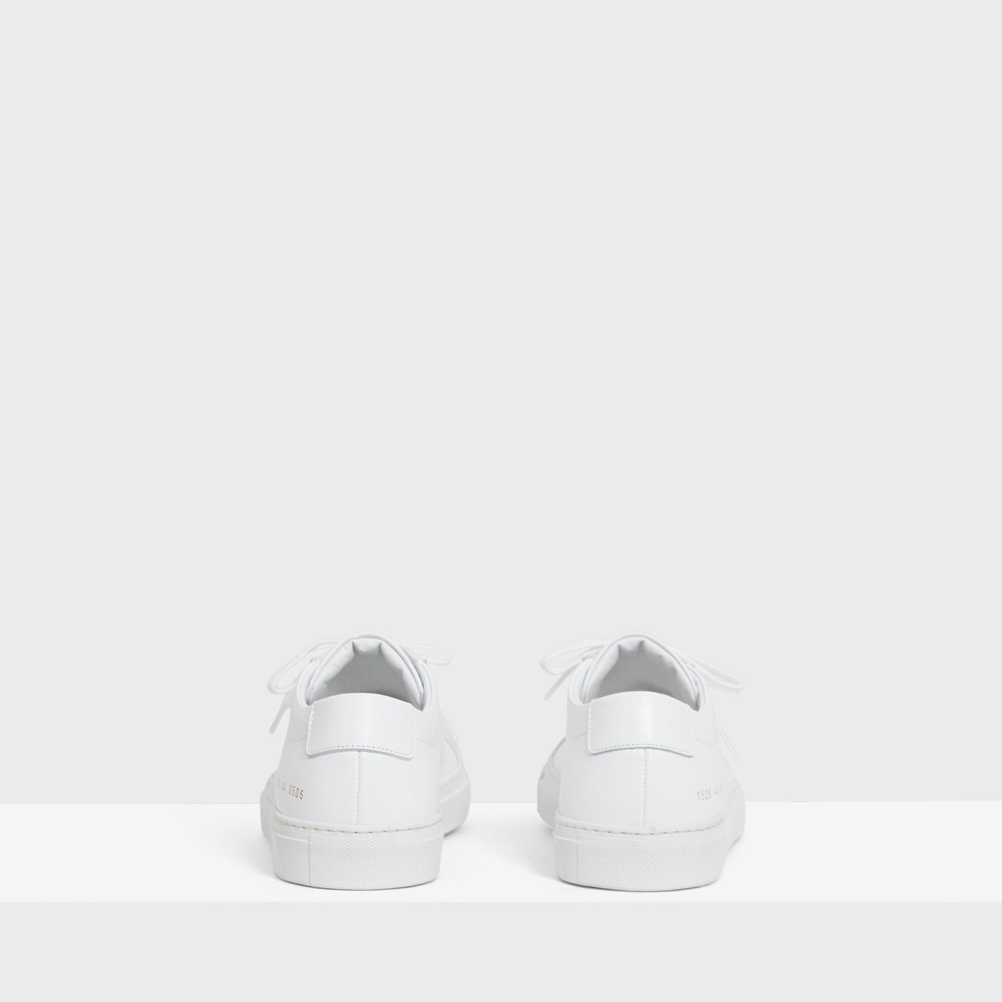 J Brand Common Projects Men's Original Achilles Sneakers White