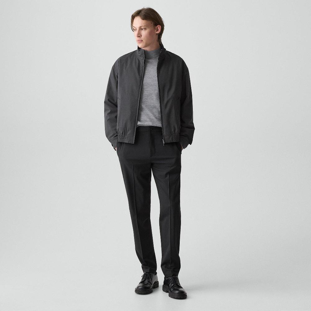 J Brand Curtis Drawstring Pant In Motion Wool Black