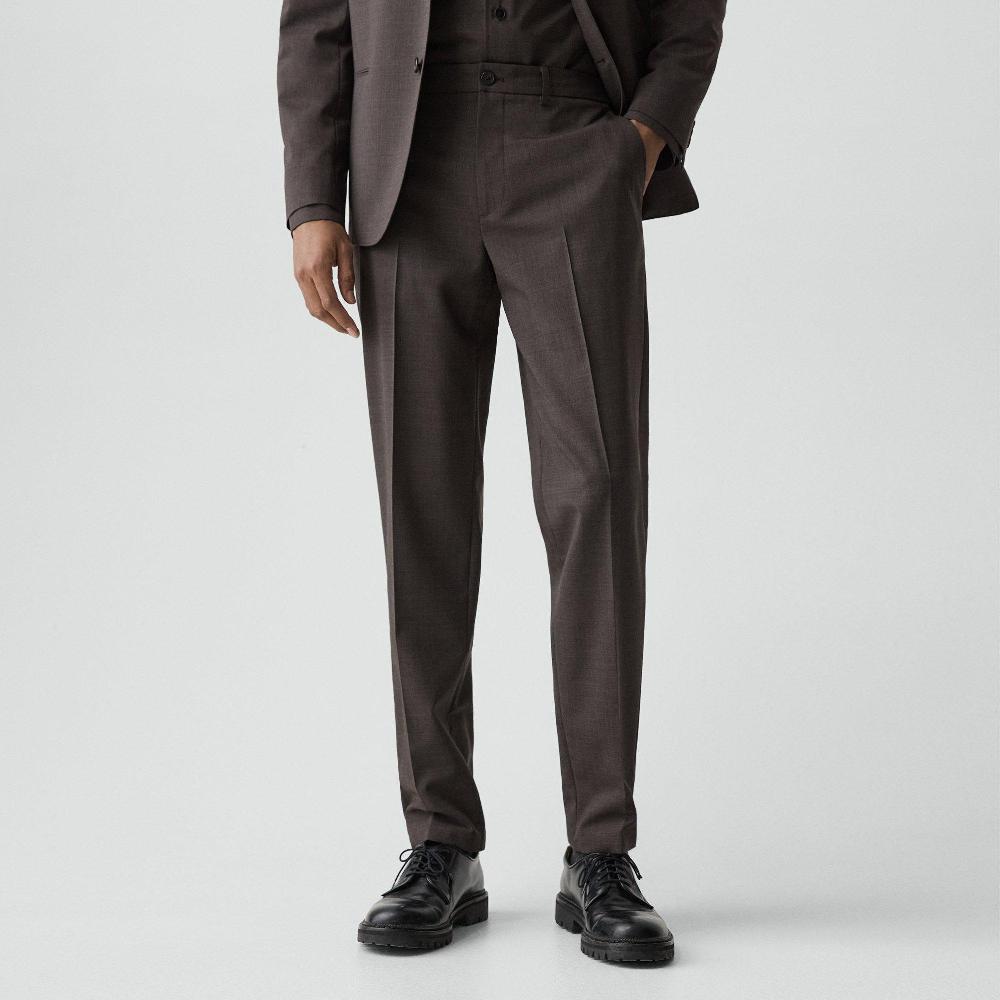 J Brand Curtis Drawstring Pant In Motion Wool Brownwood Melange