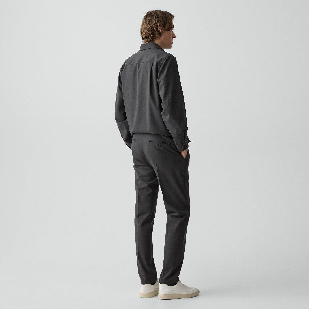 J Brand Curtis Drawstring Pant In Motion Wool Charcoal Melange